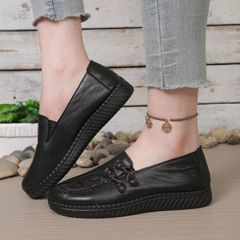 Damesloafers met bloemmotief - afbeelding 21
