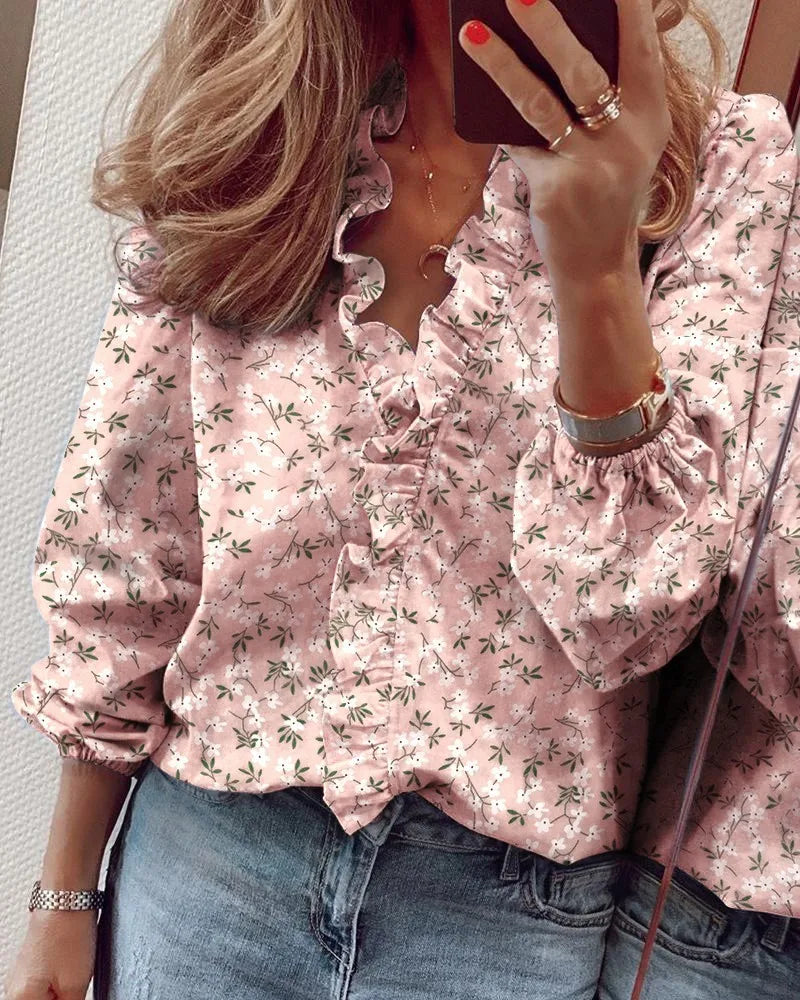 Blouse met ruches - afbeelding 2