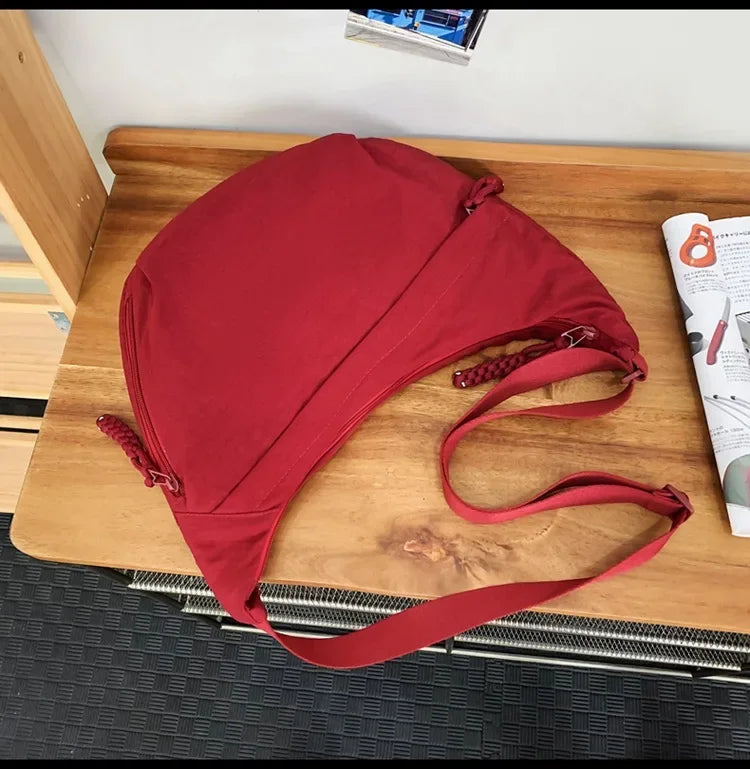 Nylon hobo crossbody tas - afbeelding 25