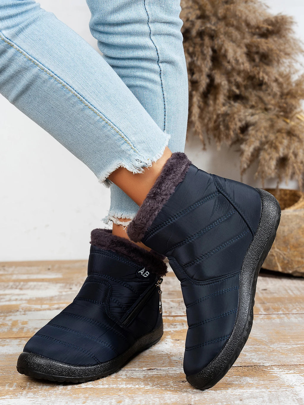 Gewatteerde snowboots met rits - afbeelding 17
