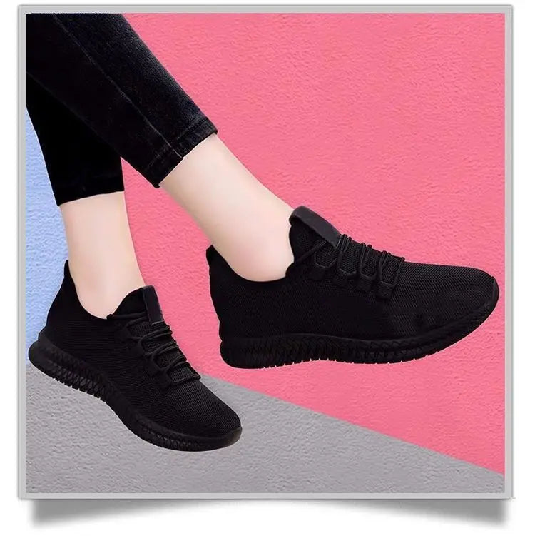 Ademende zwarte damessneakers - afbeelding 15