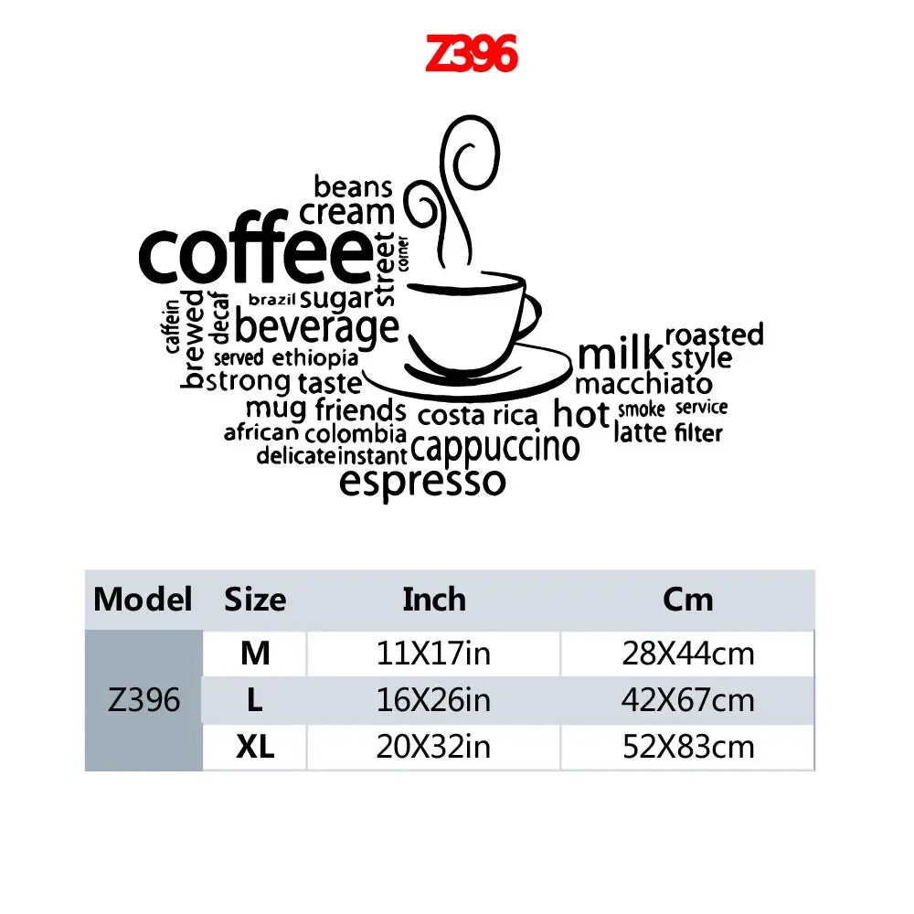 Koffiekop muursticker