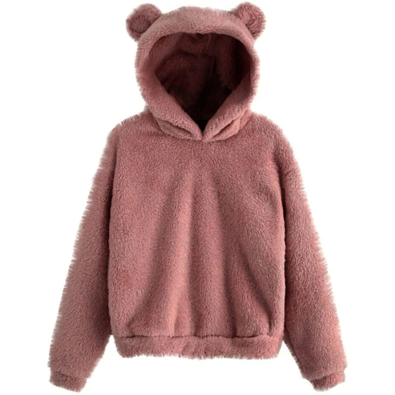 Teddy hoodie met berenoortjes - afbeelding 25