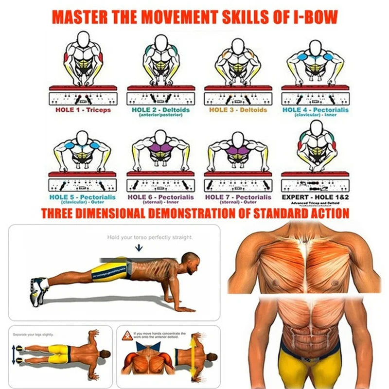 Multifunctionele push-up board set