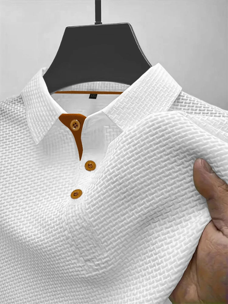 Heren Ice Silk Polo T-shirt