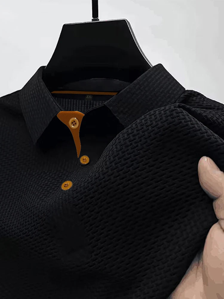 Heren Ice Silk Polo T-shirt