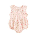 Babybodysuit met kant, mouwloos