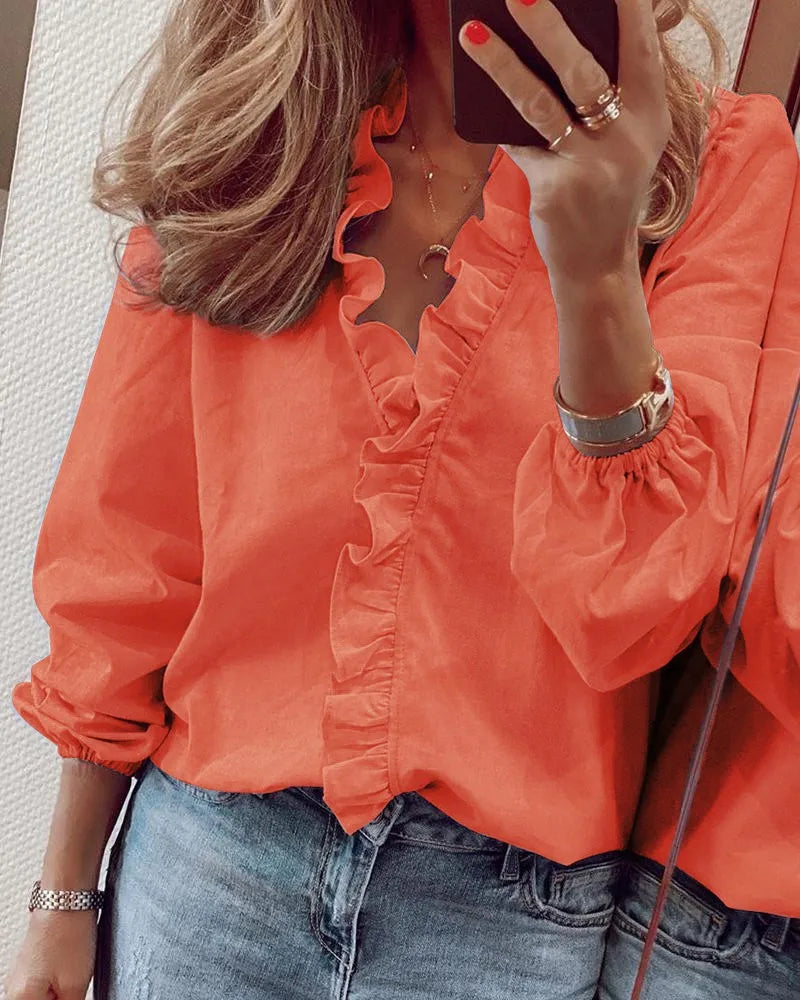Blouse met ruches - afbeelding 4