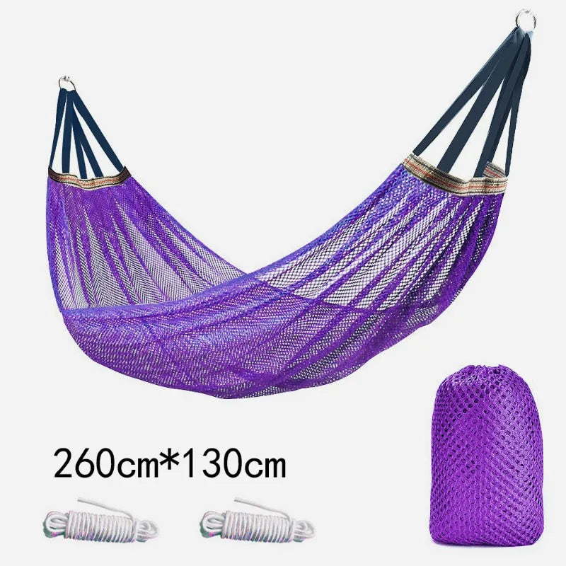 Outdoor hangmat met ice silk mesh materiaal en anti-tip ontwerp
