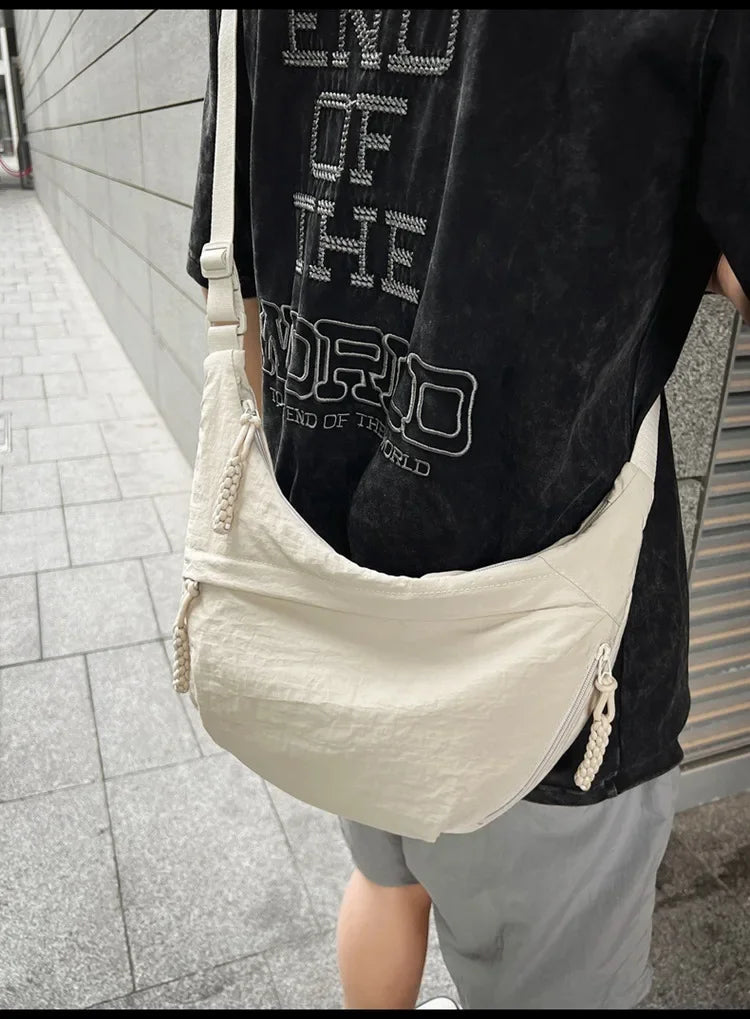 Nylon hobo crossbody tas - afbeelding 10