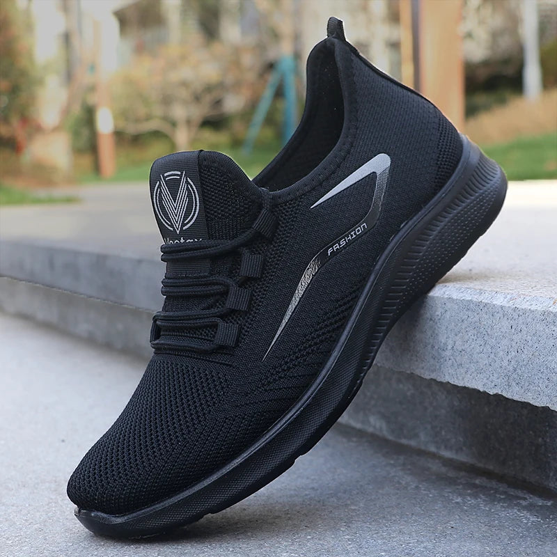 Lichte herensneakers met veters - afbeelding 2
