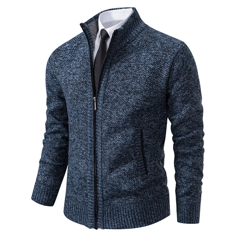 Gebreid herenvest met fleece - afbeelding 27