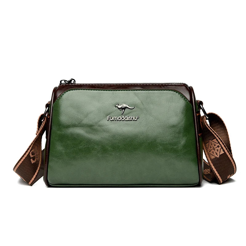 Stijlvolle luxe leren crossbody tas