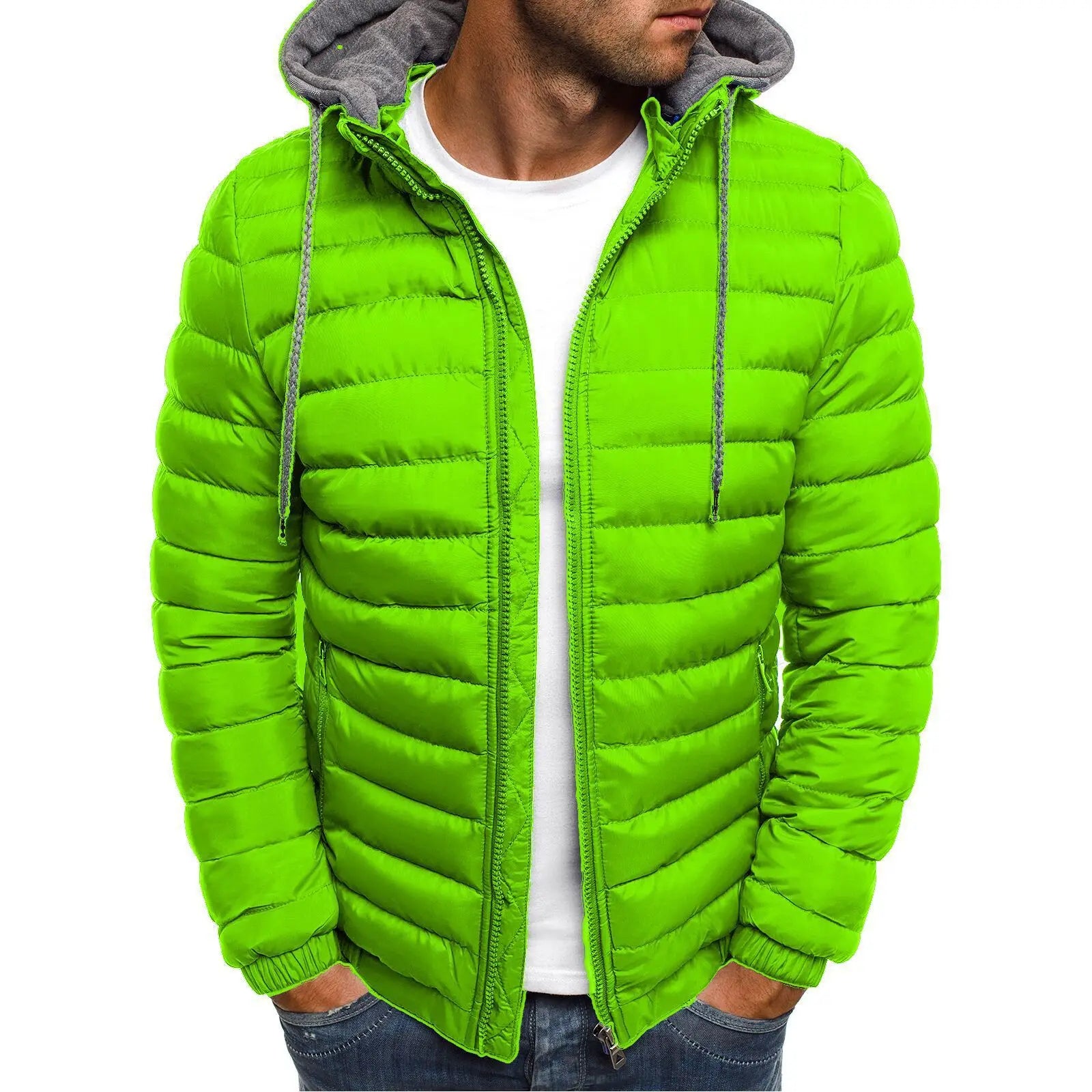 Gevoerde parka met rits