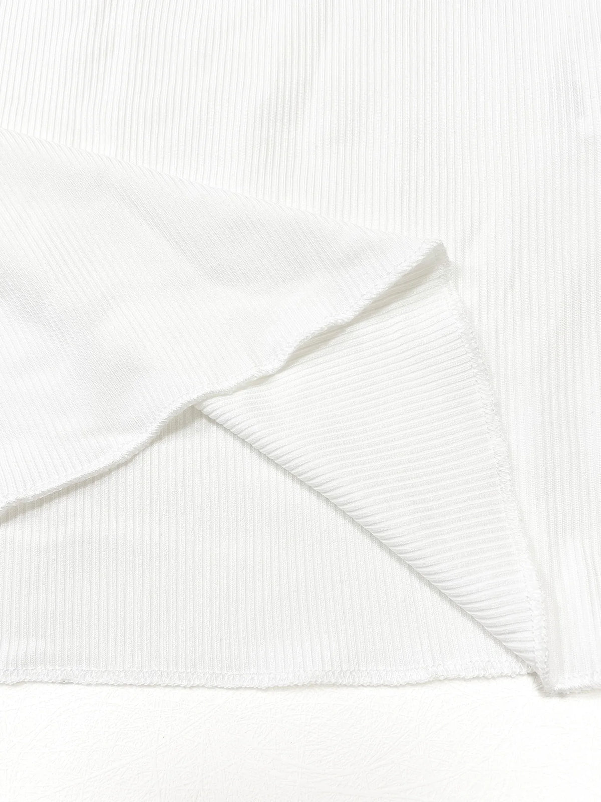 Geribde longsleeve met knoopjes - afbeelding 5