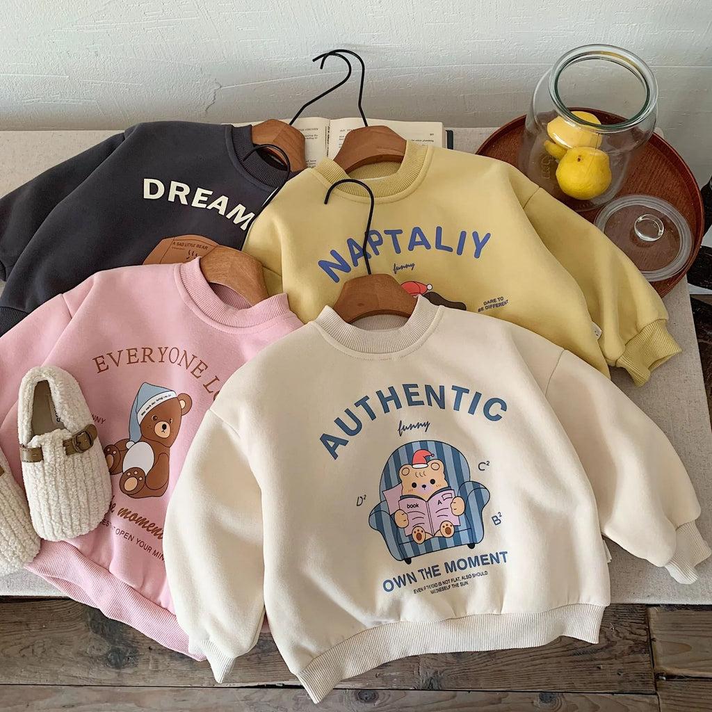 Kindersweater met teddyvoering