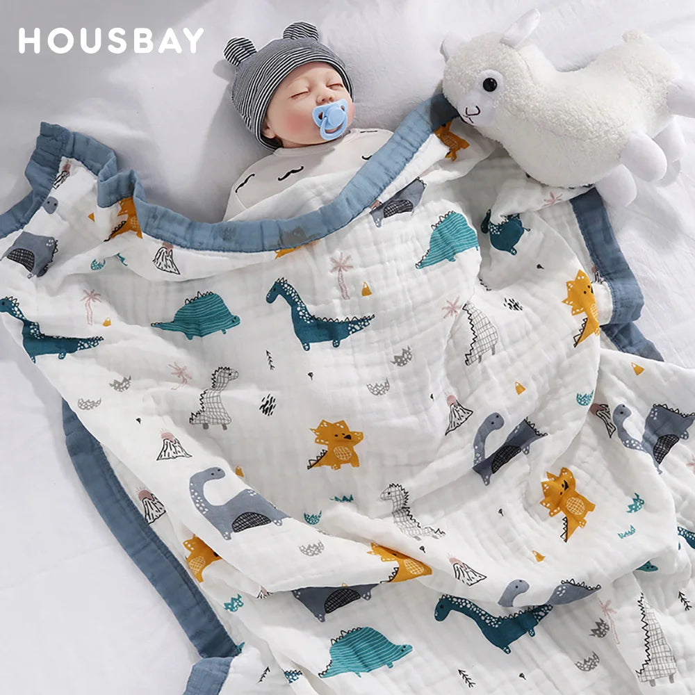 Katoenen babydeken, 6-laags