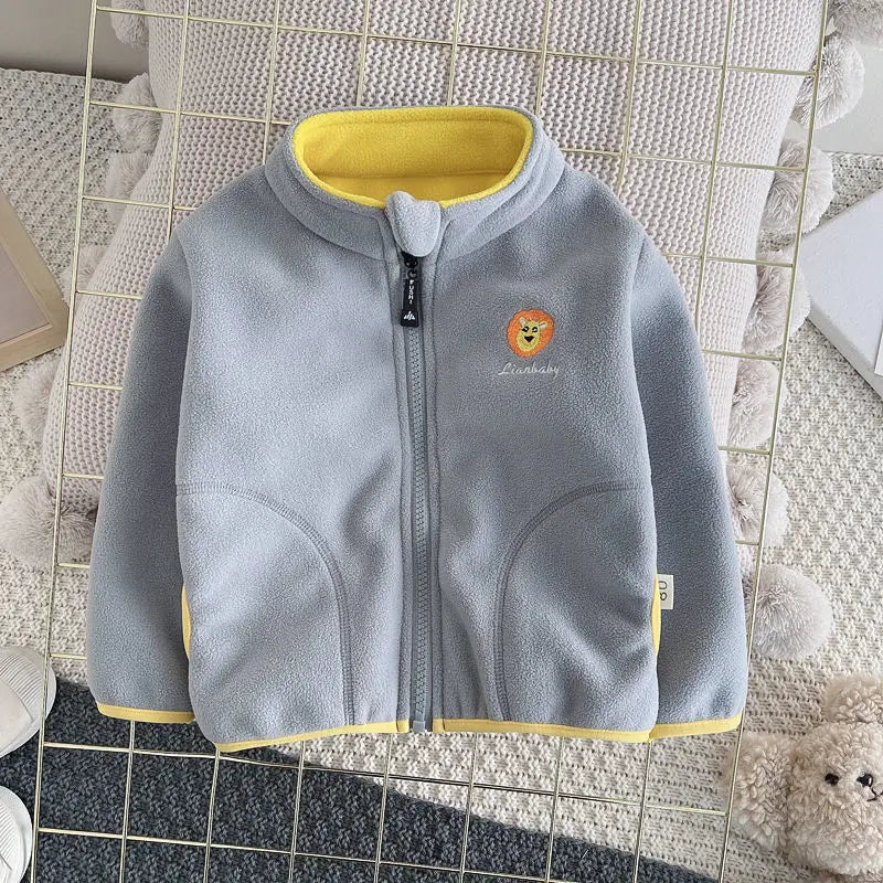 Fleece kindervest met rits