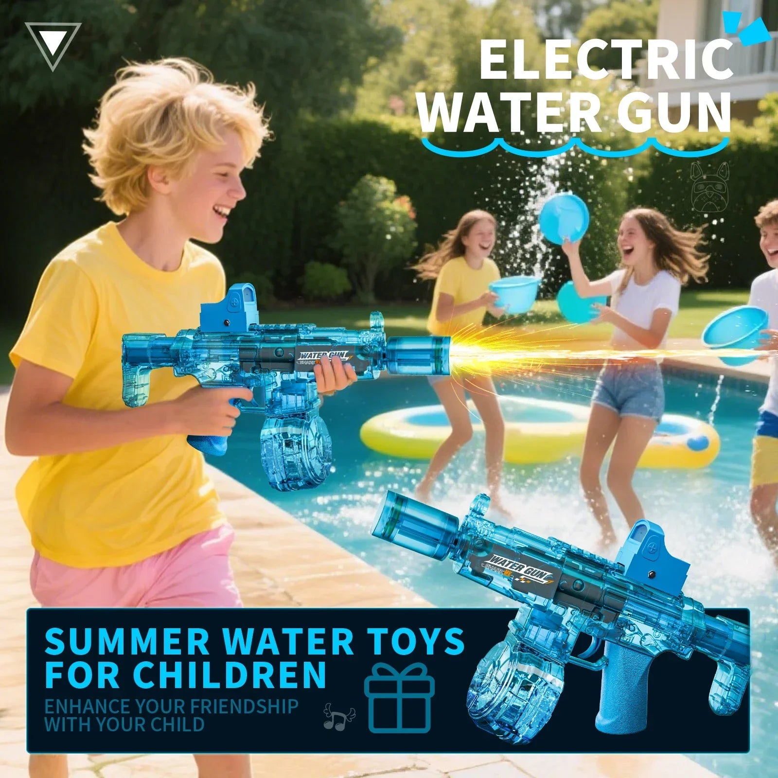 Elektrisch waterpistool met lichteffecten