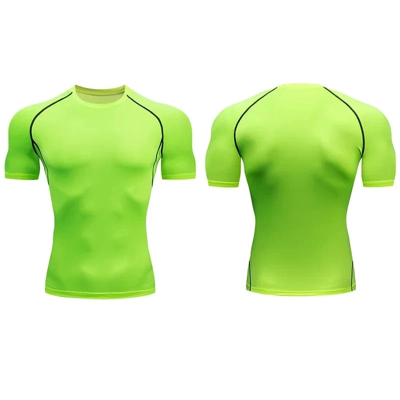 Heren compressie sportshirt