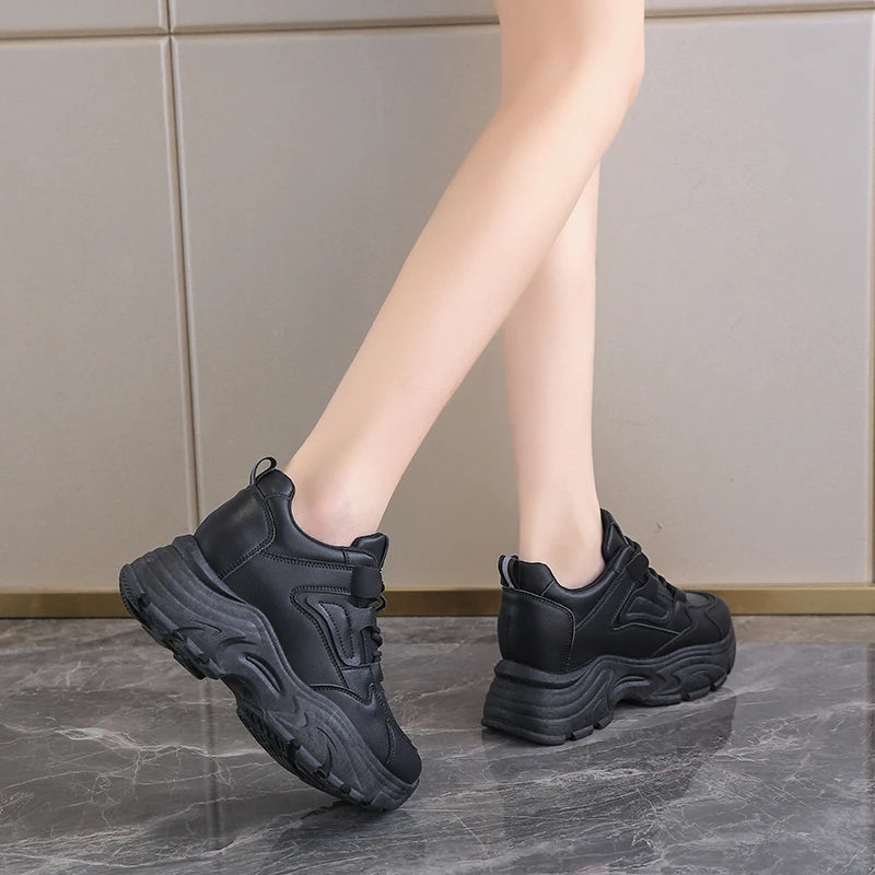 Witte plateausneakers - afbeelding 17