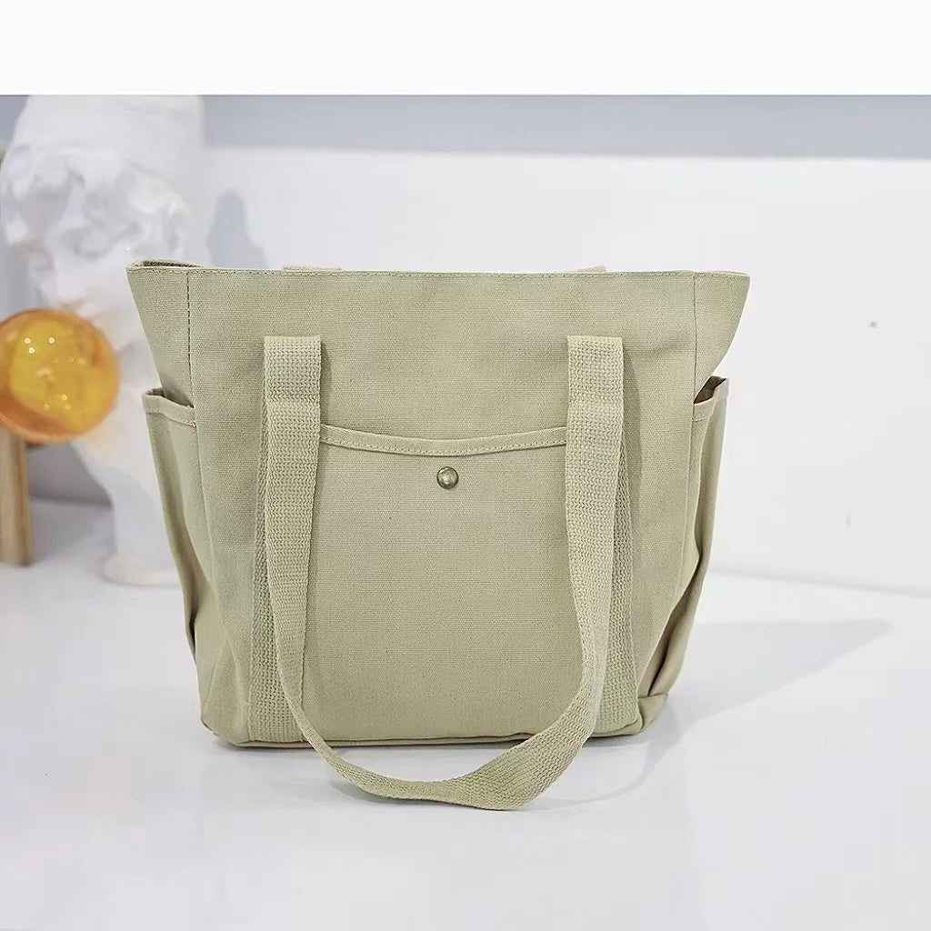 Canvas shopper met vakken - afbeelding 9