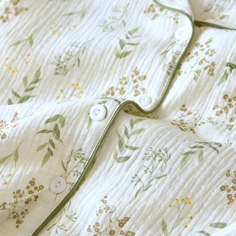 Katoenen pyjama met bloemenprint - afbeelding 7