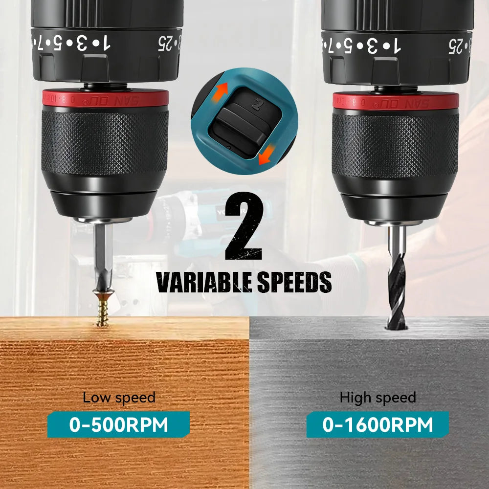 Accu Klopboormachine 3-in-1