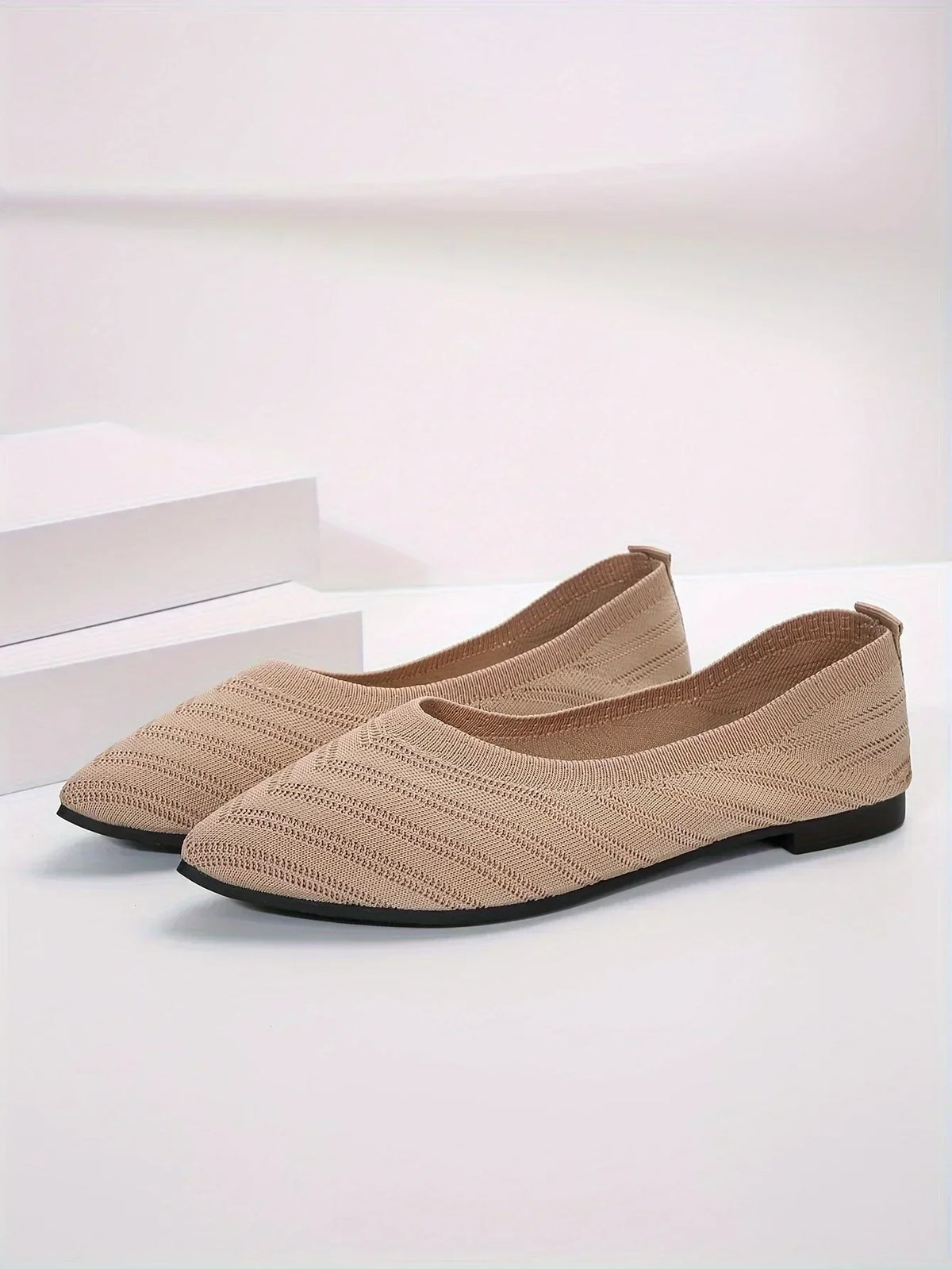 Gebreide spitse ballerina's - afbeelding 6
