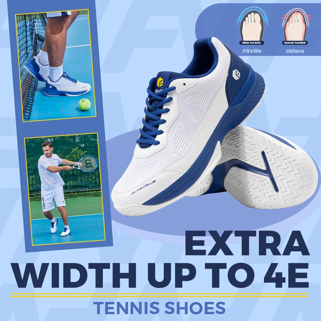 Extra brede sportschoenen voor heren (FitVille)