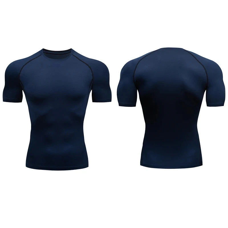 Heren compressie sportshirt