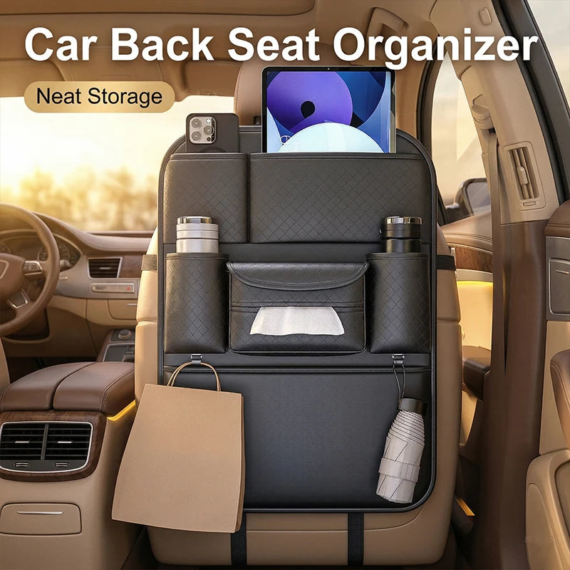 Auto Achterbank Organizer met Anti-Trap Mat