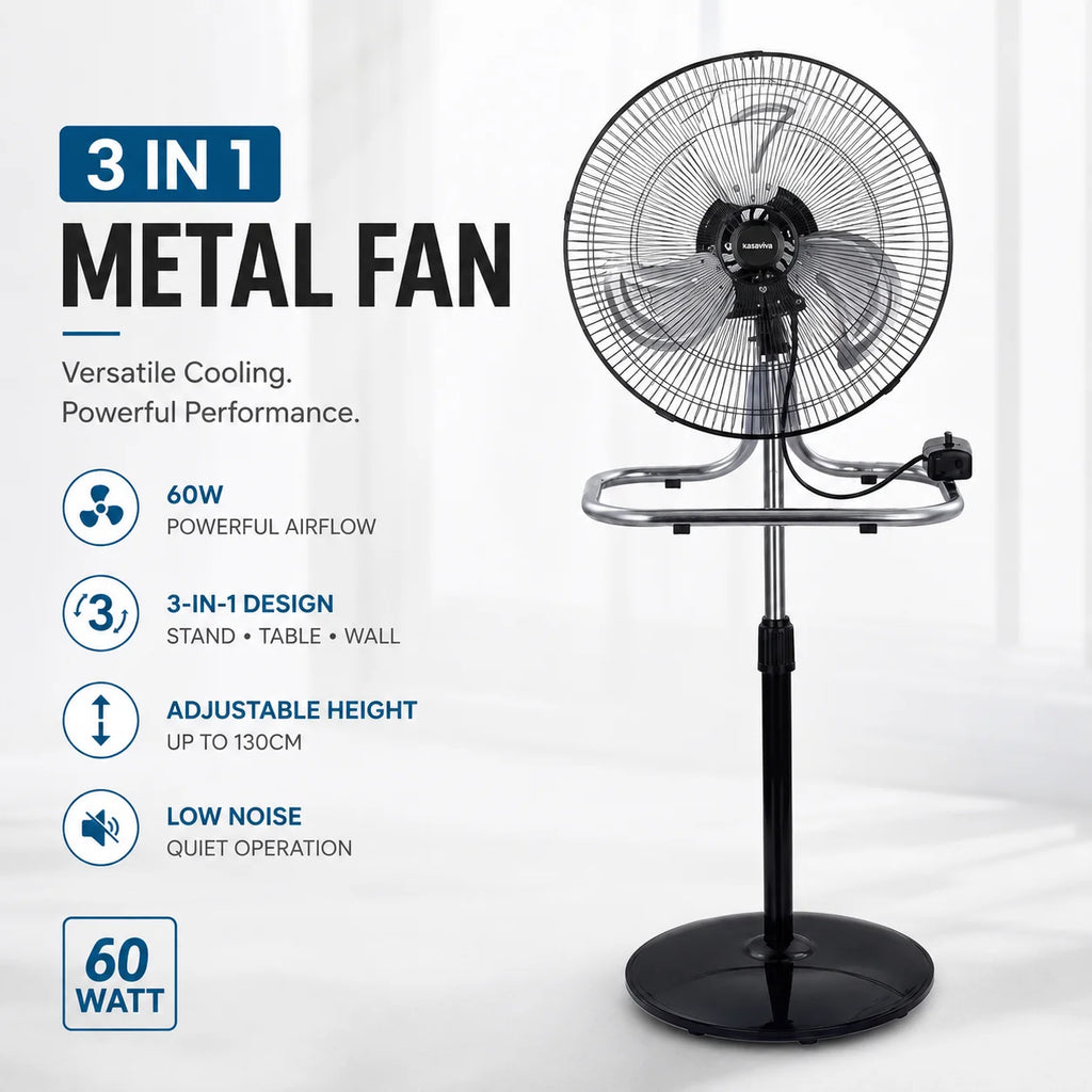 3-in-1 Metalen Ventilator XL