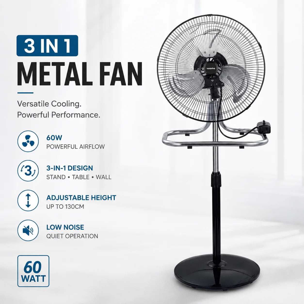 3-in-1 Metalen Ventilator XL