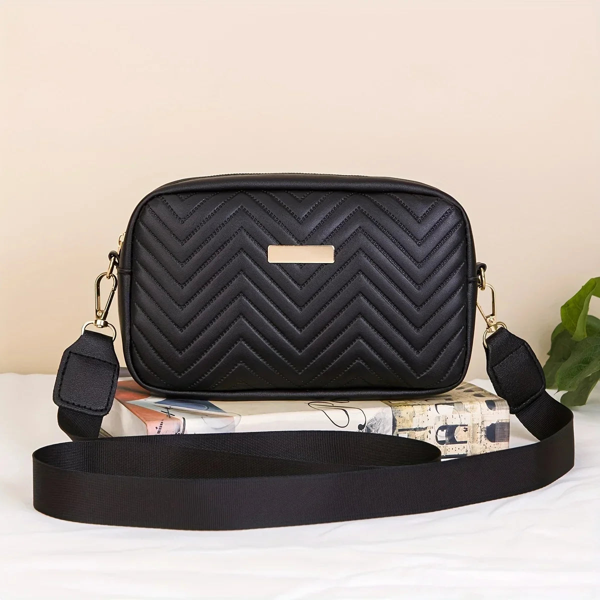 Gestikte mini-crossbodytas