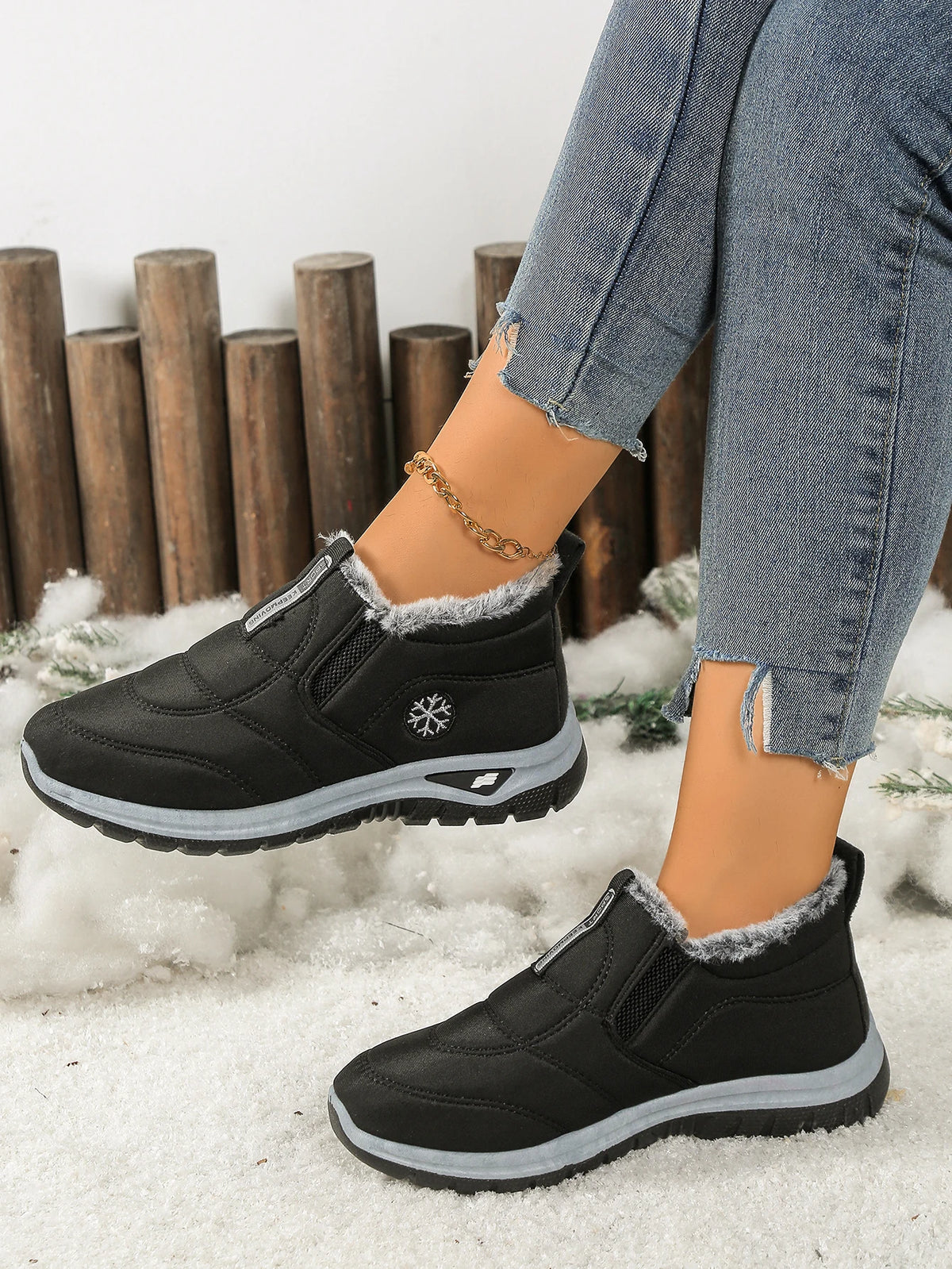 Gevoerde instapboots met fleece - afbeelding 9