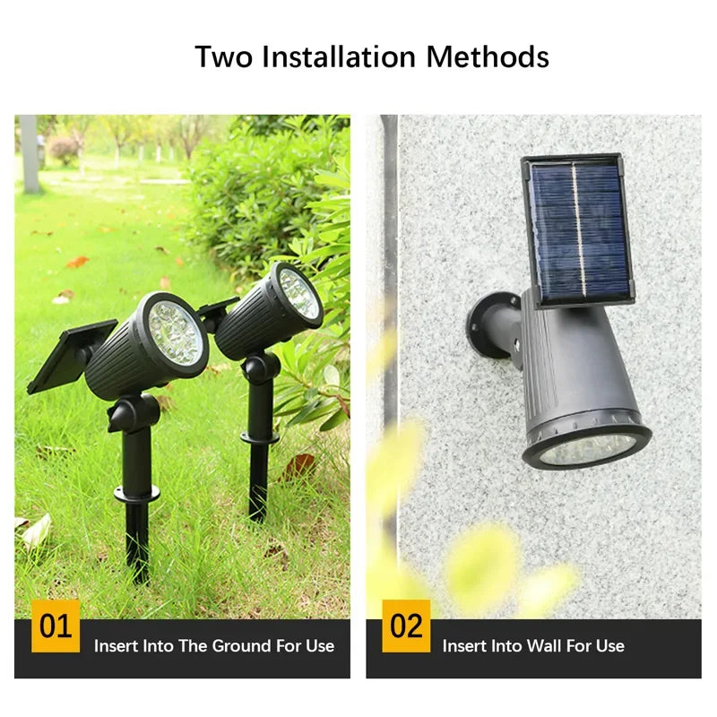 9 LED solar tuinspots