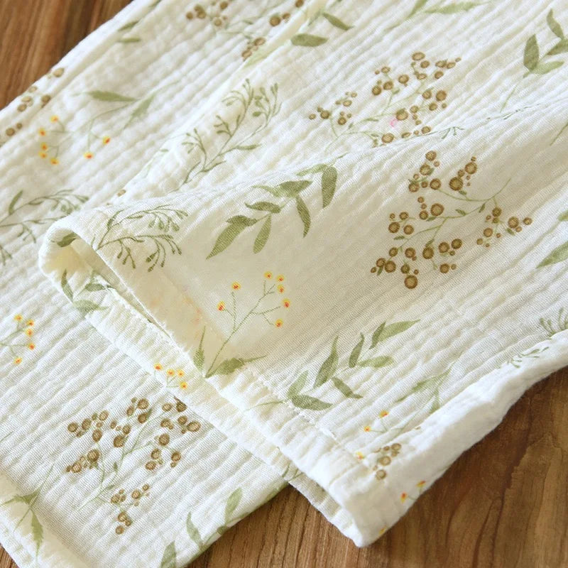 Katoenen pyjama met bloemenprint - afbeelding 11