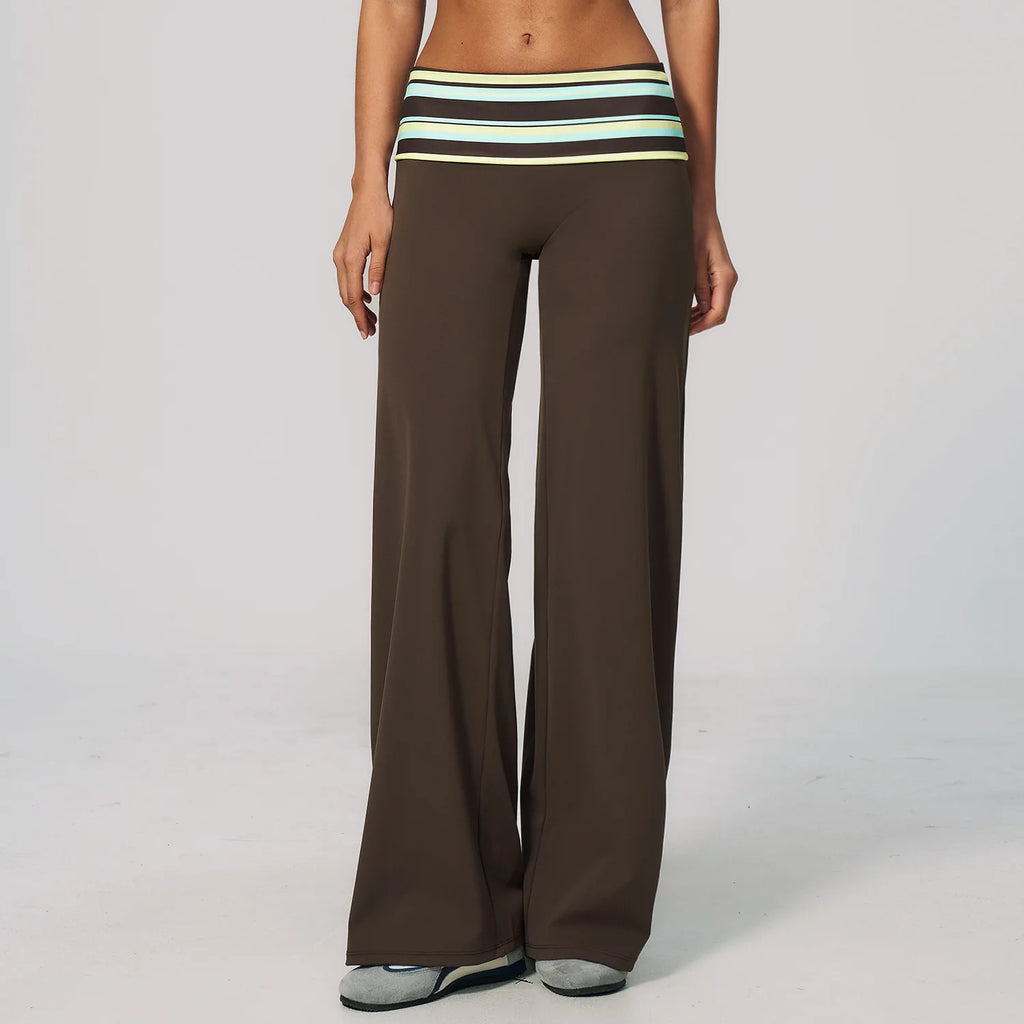Wide leg yoga pants voor dames