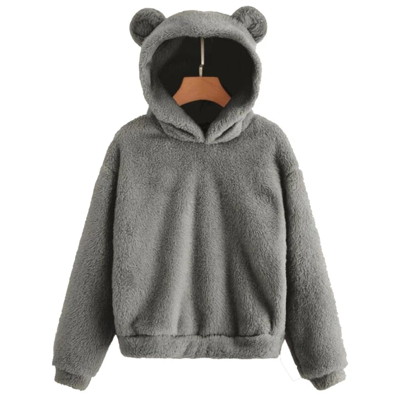 Teddy hoodie met berenoortjes - afbeelding 26