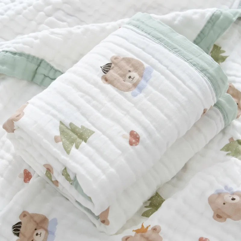 Katoenen babydeken, 6-laags