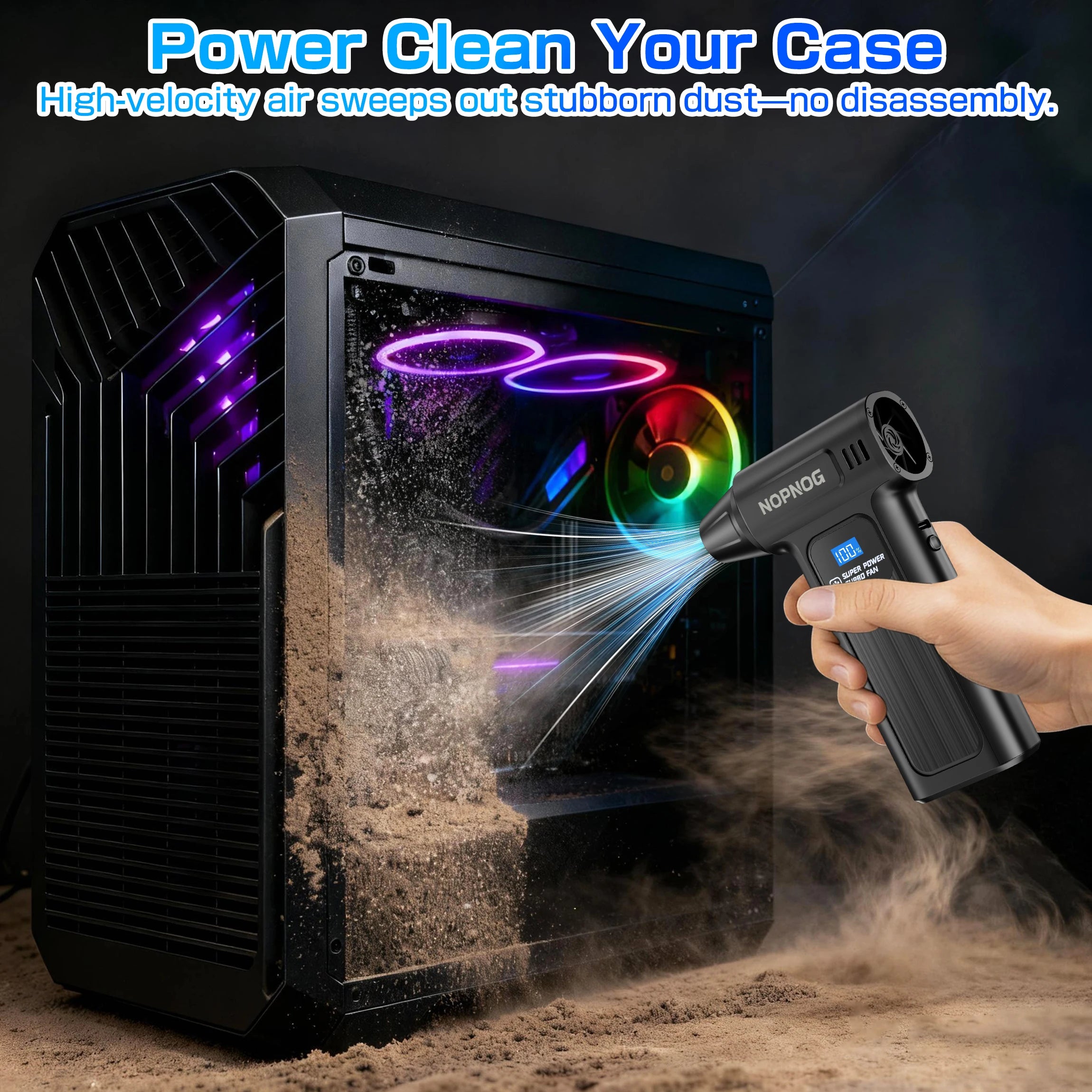 Draadloze turbo blower ventilator