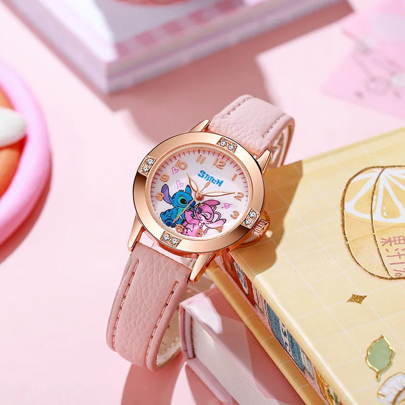 Schattige Stitch kinderhorloge