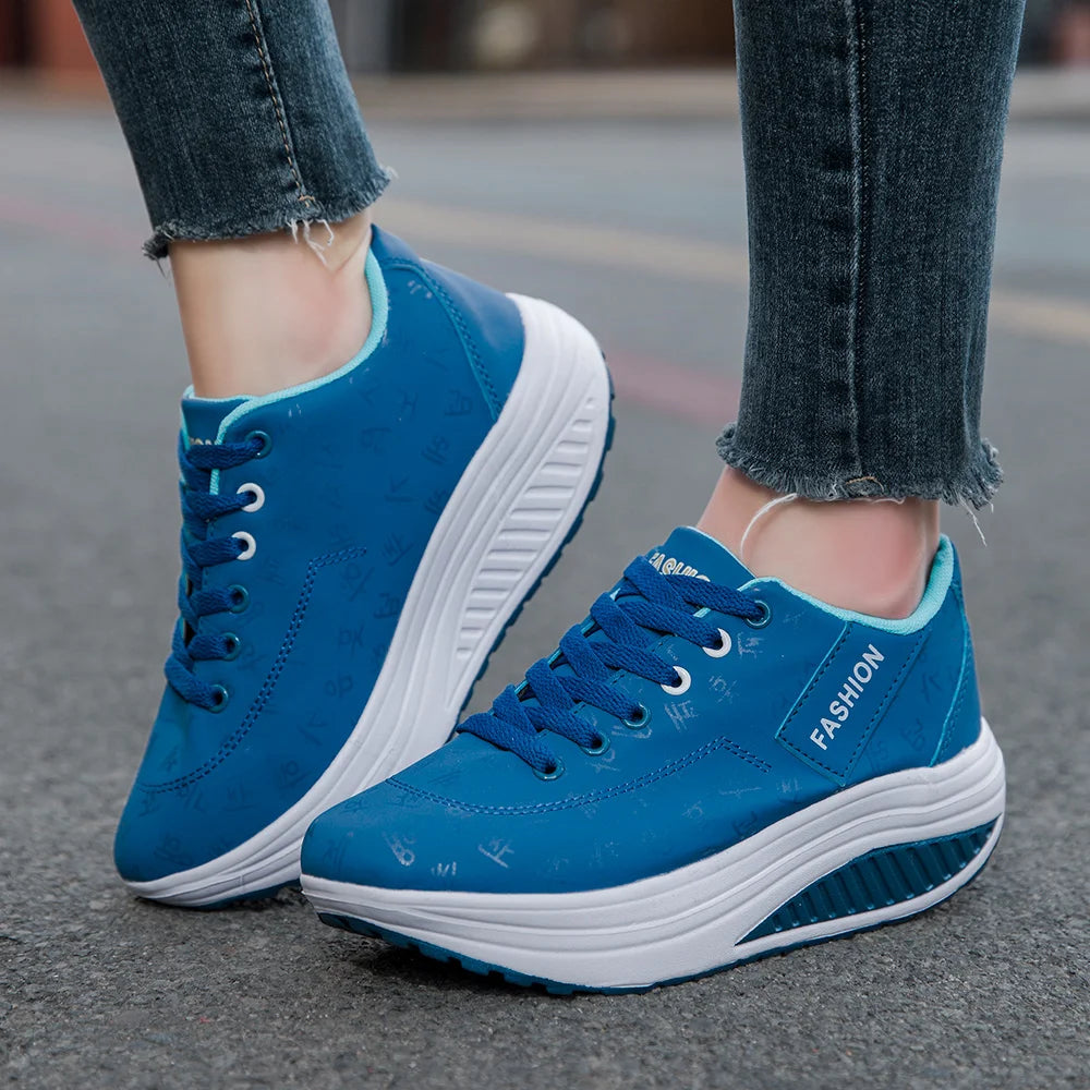 Damessneakers met sleehak - afbeelding 3