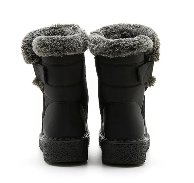 Gevoerde snowboots met klittenband - afbeelding 6
