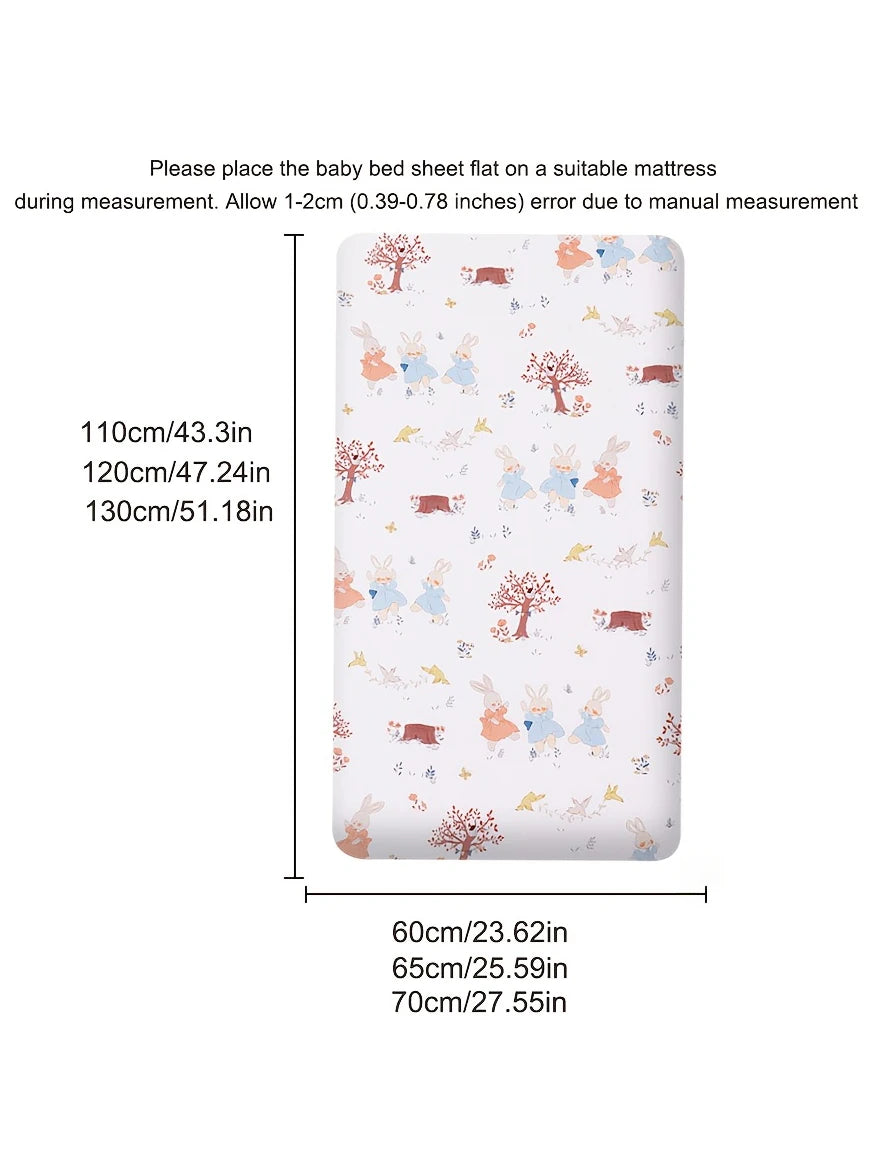 Zachte baby fitted sheet