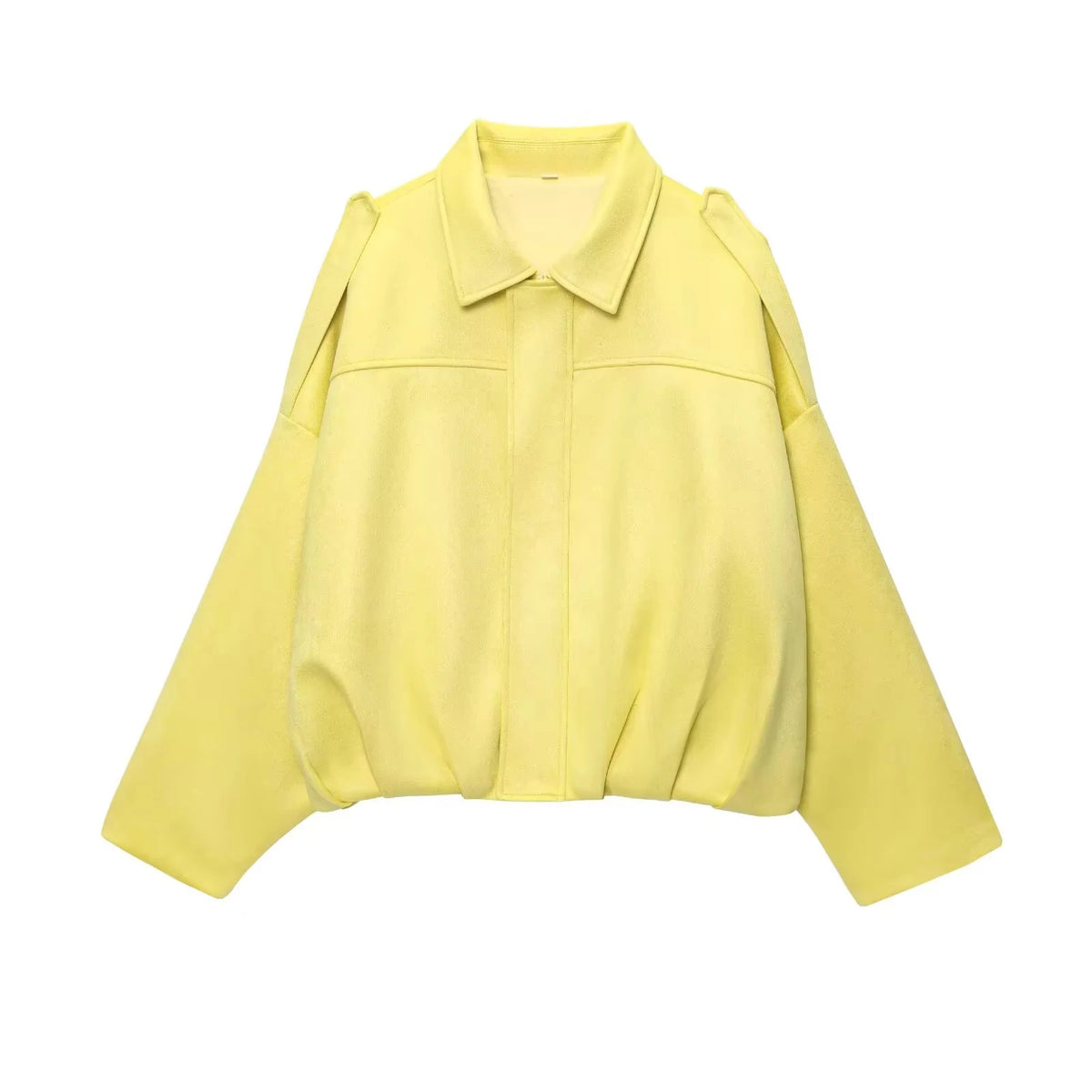 Suède-look jack met vleermuismouwen - afbeelding 26