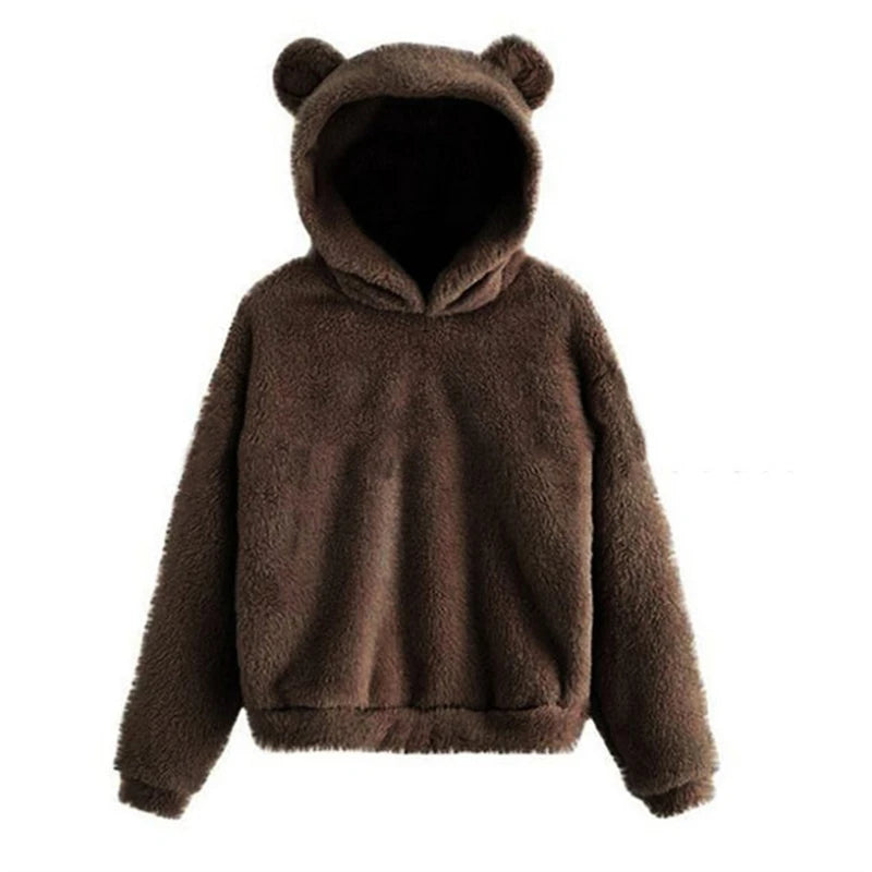 Teddy hoodie met berenoortjes - afbeelding 24