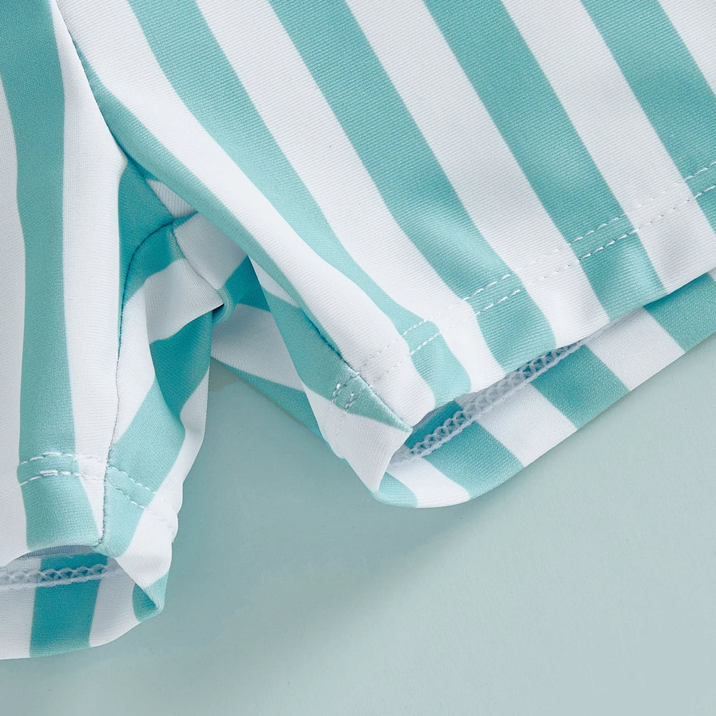 Gestreepte baby jongens zwemshorts