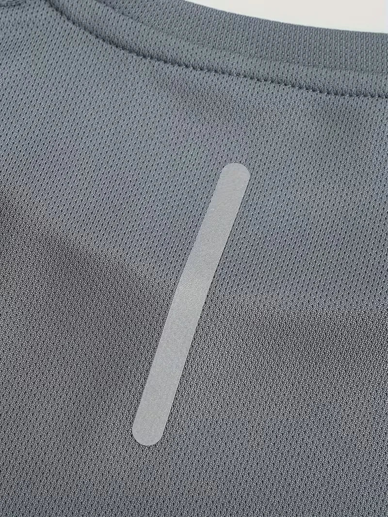 Heren quick-dry sportshirt met reflecterende details